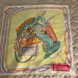 HERMES silk scarf 45 cm